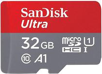 Cartao de Memoria Sandisk Micro SDXC 32GB Ultra 98MB/s Classe 10 (SDSQUAR-032G-GN6MN) com Adaptador para SD