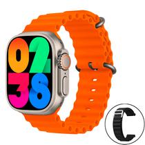 Smartwatch G-Tide S2 Pro de 2.02" com Bluetooth/IP67 - Golden/Orange