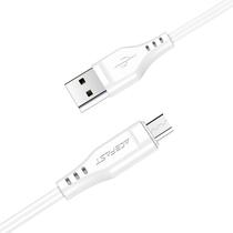 Cable Acefast C3-09 USB-A p/Micro USB 1.2M 2.4AMP Blanco