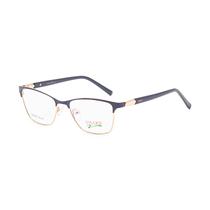 Armacao para Oculos de Grau Visard B2425Z C8 Tam. 52-18-135MM - Azul/Dourado