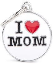 Medalha de Identificacao Myfamily Tamanho Medio Charms "I Love Mom" CH17MLOVEMOM