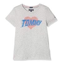 Camiseta Tommy Hilfiger Infantil Feminina KG0KG03440-061 10 Cinza