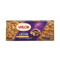 Chocolate Valor Leche Almendras 250GR