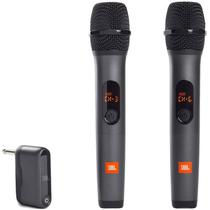 Microfone JBL Wireless Dual Black c/ 2 Microfones