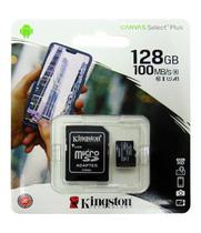 Cartão de Memória SD Micro 128GB Kingston Canvas C10 100MBPS