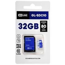 Cartao de Memoria Micro SD de 32GB Goline GL-SDC10 - Branco/Azul