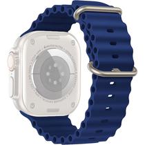 Correia de Silicone Smart Vision para Apple Watch 42/44/45/49 MM - Azul