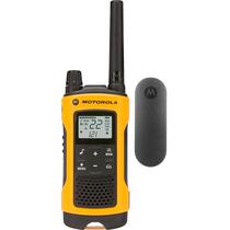 Walkie Talkie Talkie Motorola T402 - 56 KM - 22 Canais - A Prova D'Agua - Amarelo e Preto