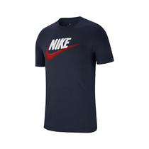 Camiseta Nike Masculina Sportswear Tee Brand Mark Azul Marinho