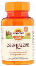 Ant_Sundown Naturals Essential Zinc 50MG (100 Capsulas)