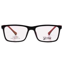 Armacao para Oculos de Grau RX Visard 9153 54-18-143 C-1 - Preto/Vermelho