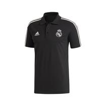 Camisa Polo Adidas Real Madrid 3-Stripes Preto