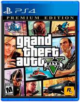 Jogo Gta 5 Grand Theft Auto Premium Edition - PS4