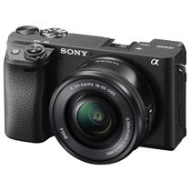 Camera Digital Sony A6400 ILCE-6400L Kit - 24.2MP - Lente 50MM - Wi-Fi - Bluetooth - Tela 3" - Preto