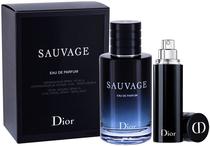 Kit Perfume Christian Dior Sauvage Parfum 100ML + 10ML Recarregavel - Masculino