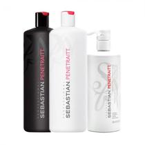 Kit Sebastian Penetraitt Shampoo 1L + Condicionador 1L + Mascara 500ML