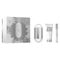 Perfume Carolina Herrera 212 NYC F Edt 100ML+10ML+Body Lotion (Kit)