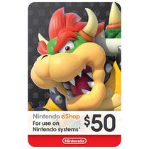 Cartao Nintendo Eshop Gift Card de 50USD
