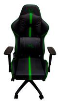 Cadeira Gaming Mtek MK02 (Ajustavel) Preto/Verde