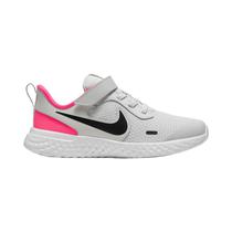 Tenis Nike Infantil Unisex Revolution 5 Cinza/Laranjado BQ5672-010