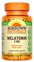 Sundown Naturals Melatonin 5MG (90 Capsulas)