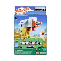 Lanzador de Dardos Hasbro Nerf Microshots Minecraft Chicken F7968
