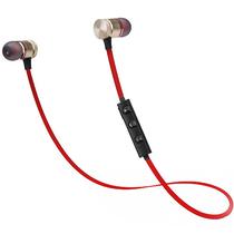 Fone de Ouvido Sem Fio Elg EPB-IM1-RDRN com Bluetooth e Microfone - Vermelho/Dourado