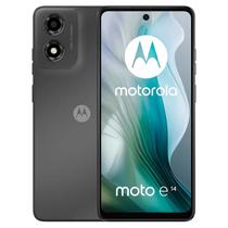 Smartphone Motorola Moto E14 XT2421-12 2/64GB Tela 6.56 / Cam 13MP / Android 14 Go - Charcoal Gray