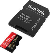 Cartao de Memoria Micro SD Sandisk SDSQXCD 256GB Extreme Pro 200 MB/s