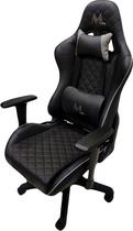 Cadeira Gaming Mtek MK01 (Ajustavel) Preto/Cinza