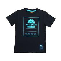 Camiseta Infantil Sundek Mini Tamanho 12 Masculino - Azul Marinho