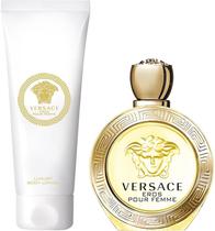 Kit Perfume Versace Eros Pour Femme Edt 100ML + Body Lotion 150ML - Feminino