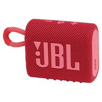 Caixa de Som JBL Go 3 Vermelho / BT 5.1 / Bateria: 5 Horas / Resistente Al Agua Y Polvo IP67