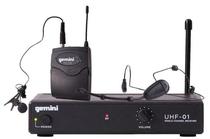 Uhf 01HL Sistema Microfone Headset Sem Fio Gemini