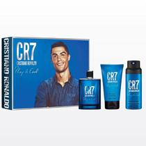 Perfume Kit Cristiano Ronaldo CR7 Play It Cool Edt 100ML + 150ML Douchegel + 150ML Body Spray - Masculino