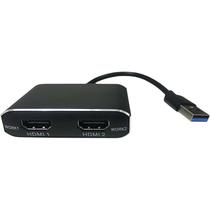 Cabo Adaptador USB 3.0 A HDMI/HDMI - Preto