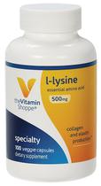 The Vitamin Shoppe L-Lysine 500MG (100 Capsulas Vegetais)