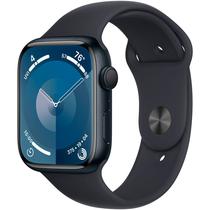 Apple Watch Series 9 de 45MM MR9A3LL/A GPS M/L (Caixa de Aluminio Midnight/Pulseira Esportiva Midnight )