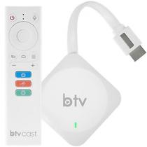TV Box BTV Cast 4K Uhd com 2/ 8GB Bluetooth/ Wi-Fi/ A9.0/ Bivolt - Branco
