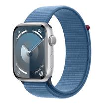 Apple Watch Series 9 MR9F3LL/A Caixa Aluminio 45MM Prata - Esportiva Loop Azul