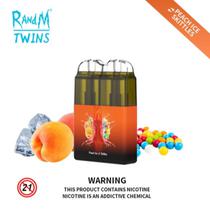Vap Pod Descartavel Randm Twins 14ML 2 Em 1 / 6000 Puffs - Peach Ice / Skittles