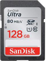 Cartao de Memoria Sandisk SDXC 128GB Ultra 80MB/s Clase 10 ( SDSDUNC-128G-GN6IN)