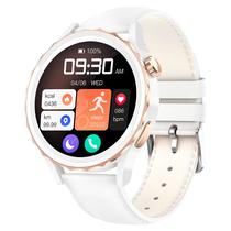 Smartwatch G-Tab GT5 Pro - Bluetooth - Branco e Dourado