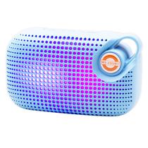 Caixa de Som / Speaker Mobile Multimedia MS-2222BT com Bluetooth / FM Radio / USB / TF / LED Color Full / Recarregavel - Azul