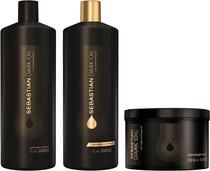 Kit Shampoo + Condicionador + Mascara Sebastian Dark Oil Lightweight