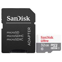 Cartao de Memoria Micro SD de 32GB Sandisk Ultra SDSQUNR-032G-GN3MA - Cinza/Branco