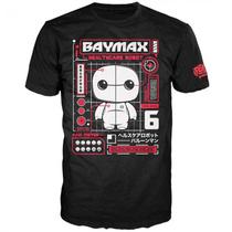 Camiseta Funko Pop Tees Big Hero 6: Baymax Tech - Tamanho GG