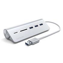 Hub USB-A Satechi Stand ST-3HCRS Con USB-A/Cardreader - Silver