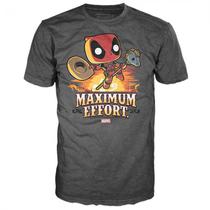 Camiseta Funko Pop Tees Marvel: Deadpool Max Effort - Tamanho P