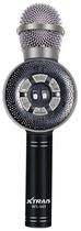 Microfone Sem Fio de Karaoke Xtrad WS-669 Bluetooth SD USB Aux Radio - Preto